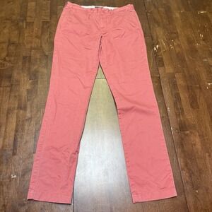 J.Crew Pants Mens 32x34 Pink Salmon Always Oarsman 770 Straight Casual Trousers
